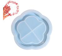 Stampo per posacenere in resina,Stampi in resina per piatti - Stampi per vassoi a forma di cuore/cerchio/ /amore con bordo | Stampi per colata per sottobicchieri in resina per supporti