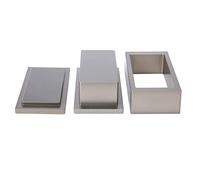 Stampo per prepressa per colofonia, 5 x 10 cm, rettangolare, in puro alluminio, per estrazione fai da te senza solventi