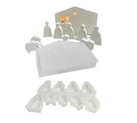 Stampo per presepe in resina, motivo Gesù religioso, stampi in silicone natalizio, per candele di sapone profumate, Halloween, Capodanno