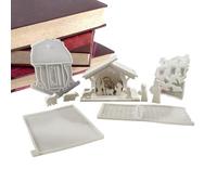 Stampo per presepe in resina, per presepe in argilla, per presepe di Natale, set di stampi in resina epossidica in silicone, decorazione per le vacanze