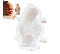 Stampo per presepe, ornamento da scrivania, stampi per gesso in cemento, decorazioni per le festività per resina epossidica, stampo per ornamenti artigianali