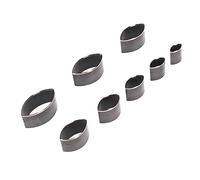 Stampo per Punzone in Cuoio, Taglierina per Punzone in Acciaio ad alto tenore di Carbonio Cavo, Durevole 8 Pezzi per Fai Da Te