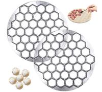 Stampo per ravioli 2 pezzi Macchina per gnocchi 10 dia..Con 37 cavità in lega di alluminio, pressa per gnocchi di carne siberiana Pelmeni russa per ravioli
