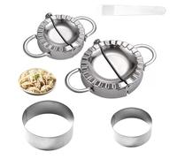Stampo per ravioli, 5 pezzi stampo ravioli in acciaio inox, kit per fare gnocchi, stampo per gnocchi, 2 stampi per gnocchi, 2 coltelli per ravioli, 1 cucchiaio per farcire wonton
