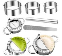 Stampo per Ravioli,8 Pezzi Ravioli Dumpling Maker Acciaio Inossidabile Set,Stampi per Gnocchi,Attrezzo Accessorio per Ravioli Dumpling