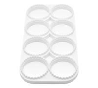 Stampo per ravioli a 8 cavità, pressa manuale per pasta e taglierina per | Dimensioni: 24 x 11,9 x 1,4 cm, materiale alimentare ad alta resistenza, design a pressione rapida a 8 fori