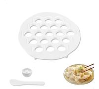 Stampo per Ravioli con 19 Scomparti,Stampo Ravioli,Stampi per Ravioli Soppressione,Polpette Stampoi in PP,Macchina per ravioli Forma per Manti, Ideale per la Cucina Casalinga,Bianco