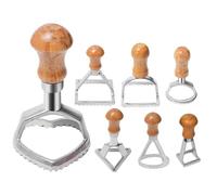 Stampo per ravioli con manico in legno, kit multifunzione per tagliare l'impasto per momenti divertenti di artigianato insieme