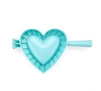 Stampo per ravioli e torte, strumento da cucina in plastica, con cuore/farfalla/fiore, per ravioli e torte, confezione da 1 pezzo (L cuore)