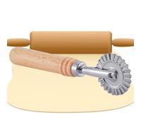 Stampo per ravioli, in alluminio, con manico in legno | Stampo da cucina per biscotti, gnocchi italiani, lasagne, pasta, regalo di Natale