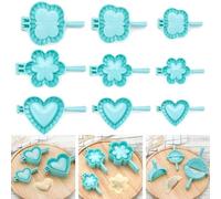 Stampo per ravioli, ravioli, pierogi, pasticceria e torta, a forma di cuore, farfalla, fiore, in plastica, per ravioli, pierogi, pasticceria e torta, misure S, M, L (farfalla M)