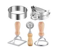 Stampo per Ravioli Stampo ravioli con manico ergonomico in legno con | Kit della Pasta Per Appassionati Di Pasta Cuochi Mamme Cucina, Ristorante E Feste Delle Vacanze