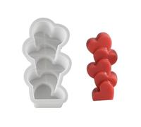 Stampo per realizzare candele dal design multistrato, strumento artigianale in silicone riutilizzabile, stampo in silicone goffrato multistrato riutilizzabile