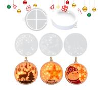 Stampo per realizzare ciondoli natalizi facili da rilasciare e flessibili | Stampo in silicone per la produzione di ornamenti puliti e a forma di stella per bambini adulti famiglie coppie scuola studio