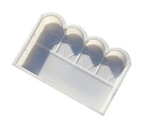 Stampo per recinzione in plastica bianca per cemento e gesso, ideale per recinzioni di piscine, S e resistente alle intemperie