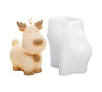 Stampo per renne in silicone - di cervo 8x5.6x8,7 cm, forniture di artigianato artistico, in resina di Natale in 3D Elk, strumento di fusione in resina per gelatine di cioccolato DECORAZ