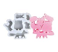 Stampo per Resina Animale - Resine Epossidiche Crafoglio di stampis | Stampo in Silicone di Animali 3D | Grandi stampis di Fusione di Animall Chiari | Arte per Le Luci Notturne Artigianali Deco