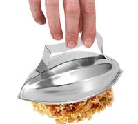 Stampo per riso fritto - Stampo per riso in acciaio inox, stampi da riso con manico, stampi per petali e papaia, lavabili e riutilizzabili, stampo versatile per la casa della famiglia