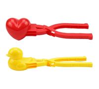 Stampo per riso in PP alimentare da 2 pezzi per bambini, a forma di cuore e anatra per preparare palline di sabbia per sushi