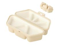 Stampo per riso triangolare, pressa a sei cavità, strumento per sushi con design compatto pieghevole, modellatore di palline di riso con facile rilascio, accessorio da cucina per ben