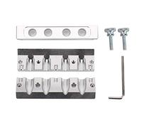 Stampo per rossetto fai-te a becco, a doppio uso, con 4 fori e diametro di 12,1 mm; strumento per la preparazione di balsami per le labbra e cosmetici personalizzati; utensile (Argento spaziale