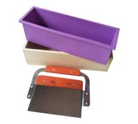 Stampo per sapone in silicone per pane, taglierina, raschietto, strumento per