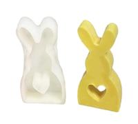 Stampo per sapone in silicone Stampo per artigianato a forma di coniglio Stampo per sapone in silicone per Pasqua Stampo fai da te Forniture