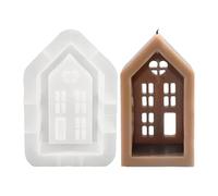 Stampo per sapone per la casa, Castello in stampo in silicone - Stampo in silicone antiaderente per casa,riutilizzabili per in resina siliconica per la fusione di per candele in gesso per fusione