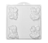 Stampo per Saponette/Bombe da Bagno a Forma di Fatine Assortite con 4 Cavità M131