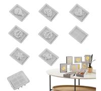 Stampo per Scatole da Conservazione in Resina - Decorazione in Gesso 9 Pezzi,Per Realizzare Forme | Per Feste, Matrimoni, Casa, Tavolo,
