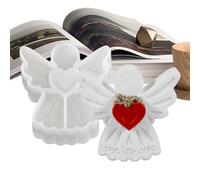 Stampo per scultura in silicone - Forma alata romantica, design riutilizzabile, modello di gesso di sapone alla la, strumento ornamentale con dettagli, accessorio artigianale fatto a mano |