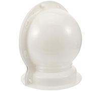 Stampo per Sfere di Cemento da 25cm in Plastica Beige | Forma Sferica Liscia, Design Semplice e Moderno, per Colonne Romane e Pali di Recinzione