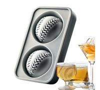 Stampo per Sfere di Ghiaccio,Accessorio Da Cucina In Silicone A Forma Di Baseball,Creatori Di Ghiaccio Sferici - Per Whisky Tè Caffè Casa Outdoor Campeggio Festa Raduni Familiari