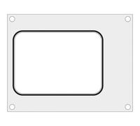 Stampo per sigillatrice vaschetta 187x137mm Hendi 805664