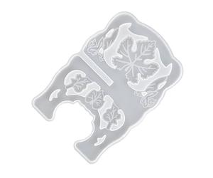 Stampo per sottobicchiere in silicone Stampo per colata in gesso e resina | Stampo in silicone per porta libri per decorare la casa, la scrivania, la preghiera, l'esposizione, l'arte