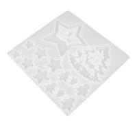 Stampo per stella e albero di Natale Stampo in silicone Stampo per ciondolo