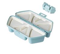 Stampo per sushi a triangolo con stampo per onigiri - 6 palline di riso onigiri con pressione a cavità | Gadget da cucina | di preparazione dei pasti, soluzione semplice per la formazione del