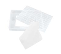 Stampo per Torrone Rettangolare 3 Pezzi, Plastico Bianco