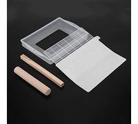 Stampo Per Torrone Set di Stampi Per Vassoio Per Torrone Fai-da-te Stampo Per Torrone in Silicone Tappetino Antiaderente Strumenti Per Caramelle al Cioccolato Fai da Te Set di Mattarello in Legno