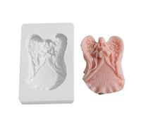 Stampo per torta a forma di angelo con preghiera, realizzato a mano, per cioccolatini, dessert, matrimoni, stampi per pasticceria