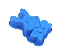 Stampo per torta a forma di coniglio pasquale, in silicone, per dolci, cubetti di ghiaccio, antiaderente, riutilizzabile, flessibile, in silicone