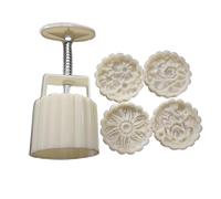 Stampo per torta a forma di fiore e luna, modello per torta di fagioli verdi, stampato con pelle di ghiaccio in rilievo, strumento per la macinazione del dessert