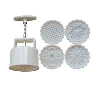 Stampo per torta a forma di fiore e luna, modello per torta di fagioli verdi, stampato con pelle di ghiaccio in rilievo, strumento per la macinazione del dessert