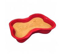 Stampo per torta a forma di osso di cane da 20,3 cm, stampo in silicone per animali domestici, teglia da forno antiaderente, stampo per torta di compleanno per cani, budino, biscotti, sapone, pasta di