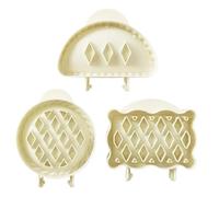 Stampo per torta a mano, riutilizzabile, rivestimento antiaderente fatto a mano, 3 pezzi, per torte a mano, per feste, casa, eventi, pasta, crosta, budino, formaggio, Halloween, Natale