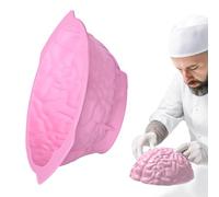 Stampo per torta al cervello per resina epossidica - Halloween stampo creativo in silicone a forma di cervello - decorazione per torte, utensili da forno per cubetti di ghiaccio, budini, cioccolatini