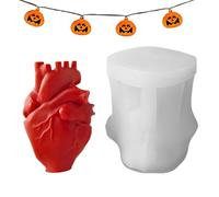 Stampo per torta al cuore umano 3D | Stampo in silicone a cuore umano 3D fatto a mano - strumento antiaderente per argilla resina cioccolato sapone dessert