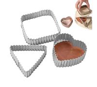 Stampo per torta - Fondant Cutter | Stampi per cottura | Pan per torta in latta per stampo in foglio di stampo per taglierina per cracker, forno Stampo per cuore antiaderente colpevole di biscu