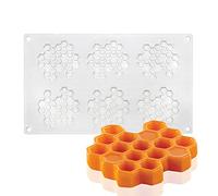 Stampo per torta in silicone Bakeware Dessert Mousse Stampo fai-da-te, 6 fori a nido d'ape