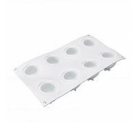 Stampo per Torta Mousse in Silicone Resistente Al Calore Antiaderente per Cuocere Dolci Francesi Budini Gelato 1 X Stampo (8 Cavità)